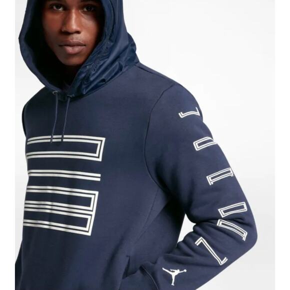 Nike Air Jordan Retro 11 Hybrid 23 Hoodie Mens Size L - Picture 3 of 10